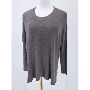 Eileen Fisher‎ Sweater Women's XS Gray Long Sleeve Crew Neck Classic Pullover